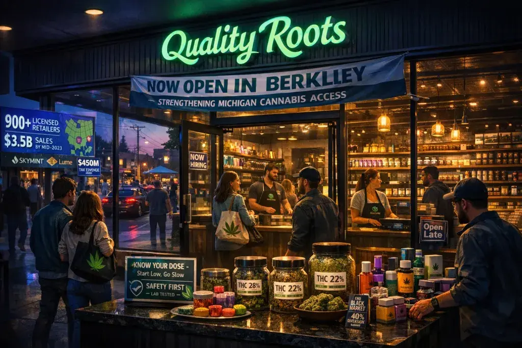 Quality Roots Launches Berkley Retail Location, Strengthening Michigan Cannabis Access