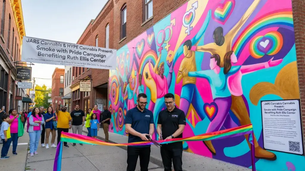 Two Cannabis Retailers Fund Ferndale Mural to Support LGBTQ+ Youth