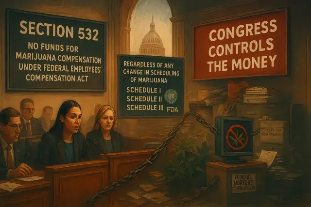 House Appropriations Committee Blocks Medical Cannabis From Federal Workers' Comp, Defying Rescheduling